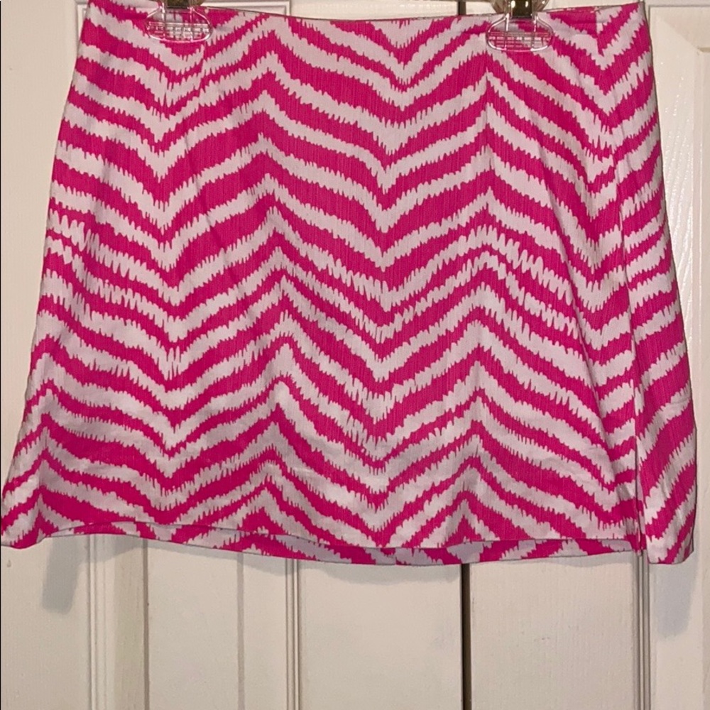 Lilly Pulitzer Pink Zebra Striped Skort